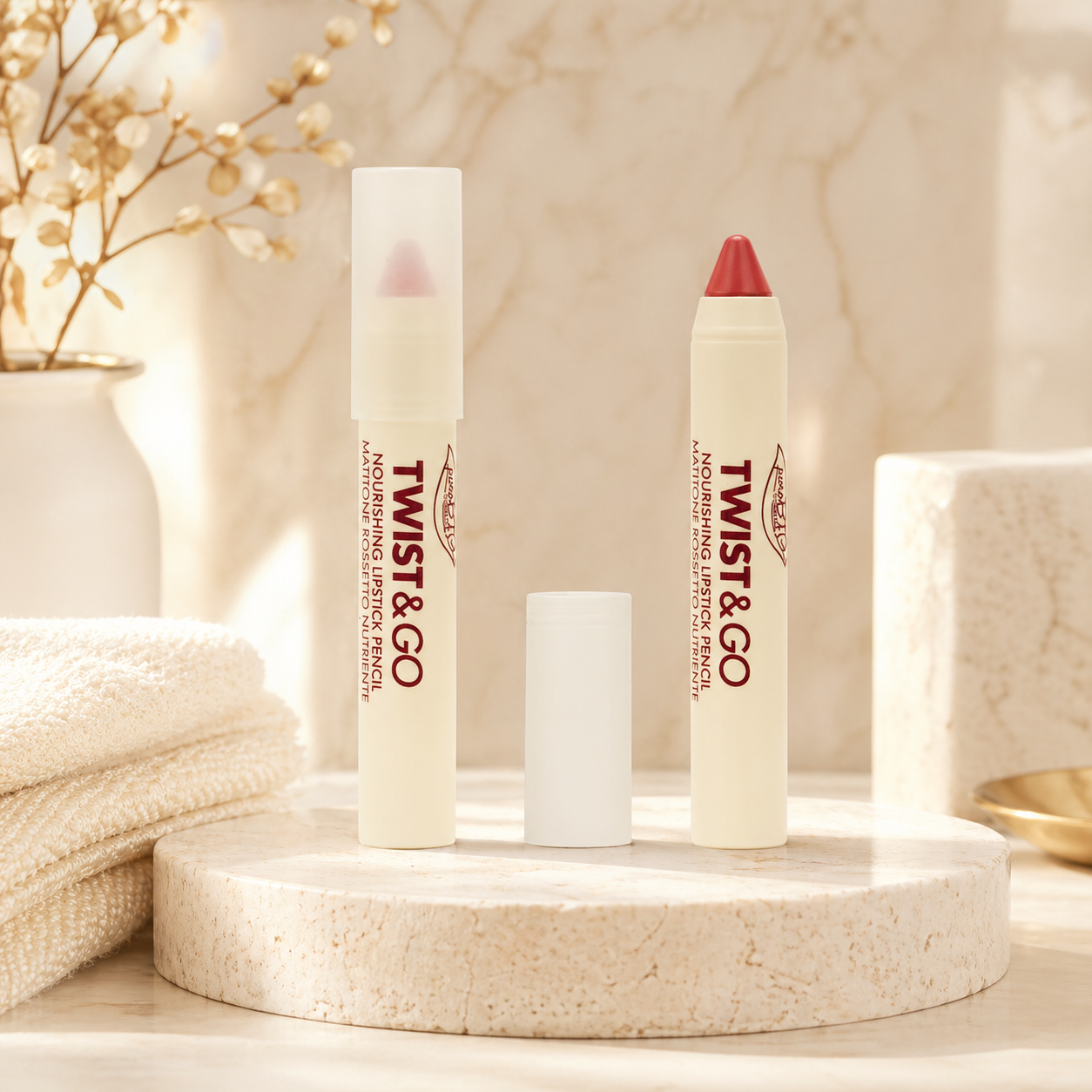 PuroBio TWIST & GO - Nourishing Lipstick Pencil 2,9 g