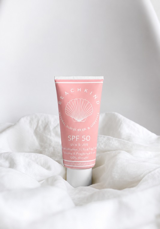 Beachkind Natural Sunscreen Sensitive Fragrance Free SPF 50 - 100ml Doftfri